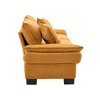 Corduroy Sofa Sleeper Couch Loveseat Sofa with Pillows Comfy Upholstered Deep Seat Sofa for Bedroom,Living Room,Apartment,Office,Dorm-Yellow Corduroy - 4 of 4