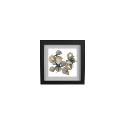 13" x 13" Perspective Wall Art Black - PTM Images