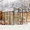 Whizmax 6' x 8' Greenhouse, Upgraded Polycarbonate Green House with Vent, Aluminum Frame, Greenhouses for Outdoors for Yard, Garden, Hobby - 4 of 4