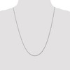 Black Bow Jewelry 1.3mm 14k White Gold Diamond Cut Singapore Chain Necklace - 2 of 4