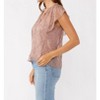 Women's Ruffle Top With Spaghetti Neck Tie - LOVESTITCH - 2 of 4