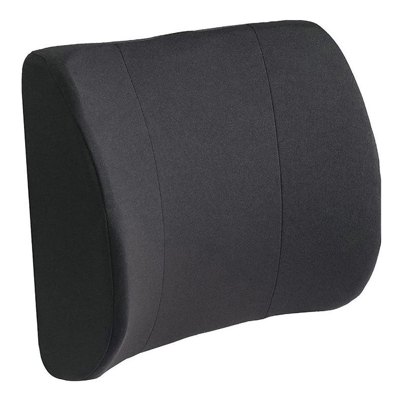 DMI Lumbar Support Cushion Black Foam Aids to Daily Living 555-7921-0200 - 1 Ct, 1 of 9