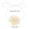 Unique Bargains Prom Wedding Adjustable Delicate Fabric Camellia Choker Necklace 82.68" - 2 of 4