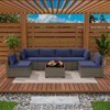 UPTIOT 7-Piece Wicker Outdoor Patio Conversation Sofa Set - 2 of 4