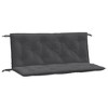 vidaXL Garden Bench Cushions 2 pcs Melange Anthracite 47.2"x19.7"x2.8" Fabric - 2 of 4