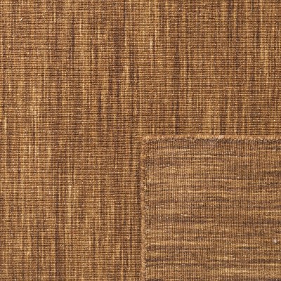 Bohemian Square Handwoven Wool-Cotton Blend Area Rug - 6'