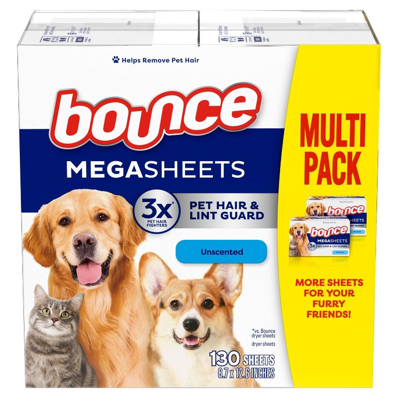 Bounce Pet Free Sheets - Unscented - 130ct, 3 of 12