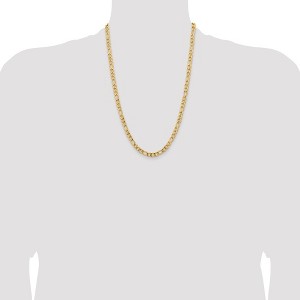 Chisel Stainless Steel Polished Yellow IP-plated 5.3mm 24" Figaro Chain Necklace - 1 of 4