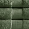 SEVOBAL Bath Towel and Washcloth Sets 6 Piece Premium Turkish Cotton for Luxurious Comfort and Absorbency, Green, 10.63"*14.96"*8.27" - 2 of 4