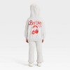 Toddler Girls' 2pc Barbie Cherries Fleece Hooded Sweatshirt & Pants Set - Gray - 2 of 4