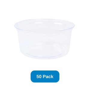 Inno-Pak 12 oz Round Deli Container Recycled Plastic Unprinted - Pack of 50 - 1 of 3