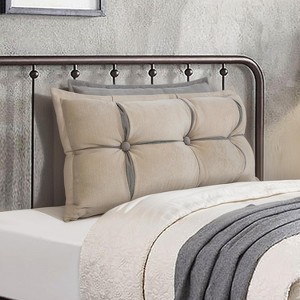 Hachikiko 2-in-1 Chenille Wedge Pillow Set - Handmade Backrest for Bed/Couch, Adjustable PP Cotton Fil - 1 of 4
