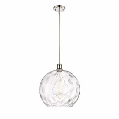 Athens Water Glass - 1 Light Pendant In Industrial Style-14.88 Inches Tall and 13.75 Inches Wide