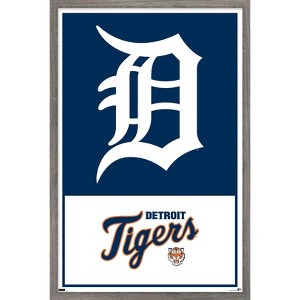 Trends International MLB Detroit Tigers - Logo 22 Framed Wall Poster Prints - 1 of 4