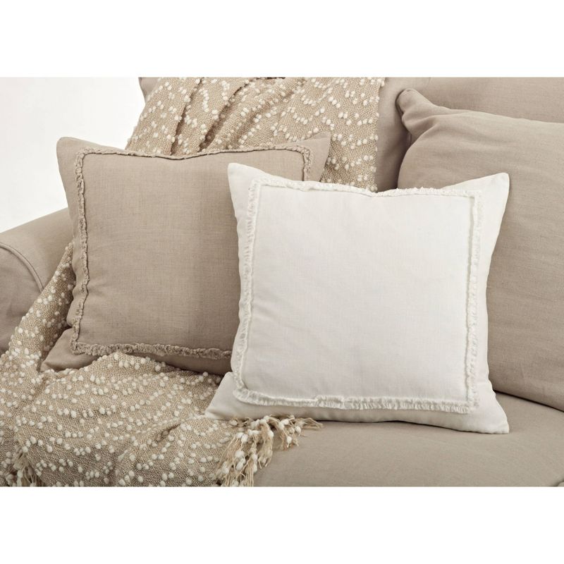 20"x20" Oversize Ruffled Design Square Throw Pillow - Saro Lifestyle, 3 of 7