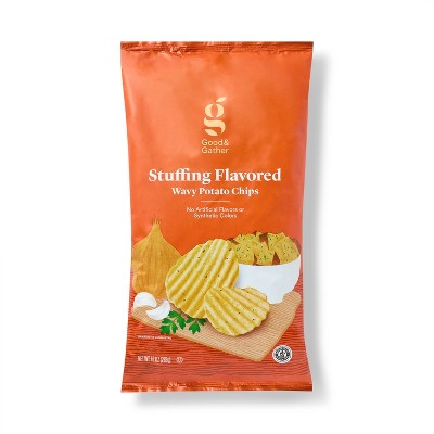 Fall Harvest Stuffing Flavored Wavy Potato Chips - 10oz - Good & Gather™