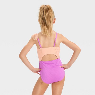 Girls' 'beach Dreams' Solid One Piece Swimsuit Cat & Jack™ Pink S