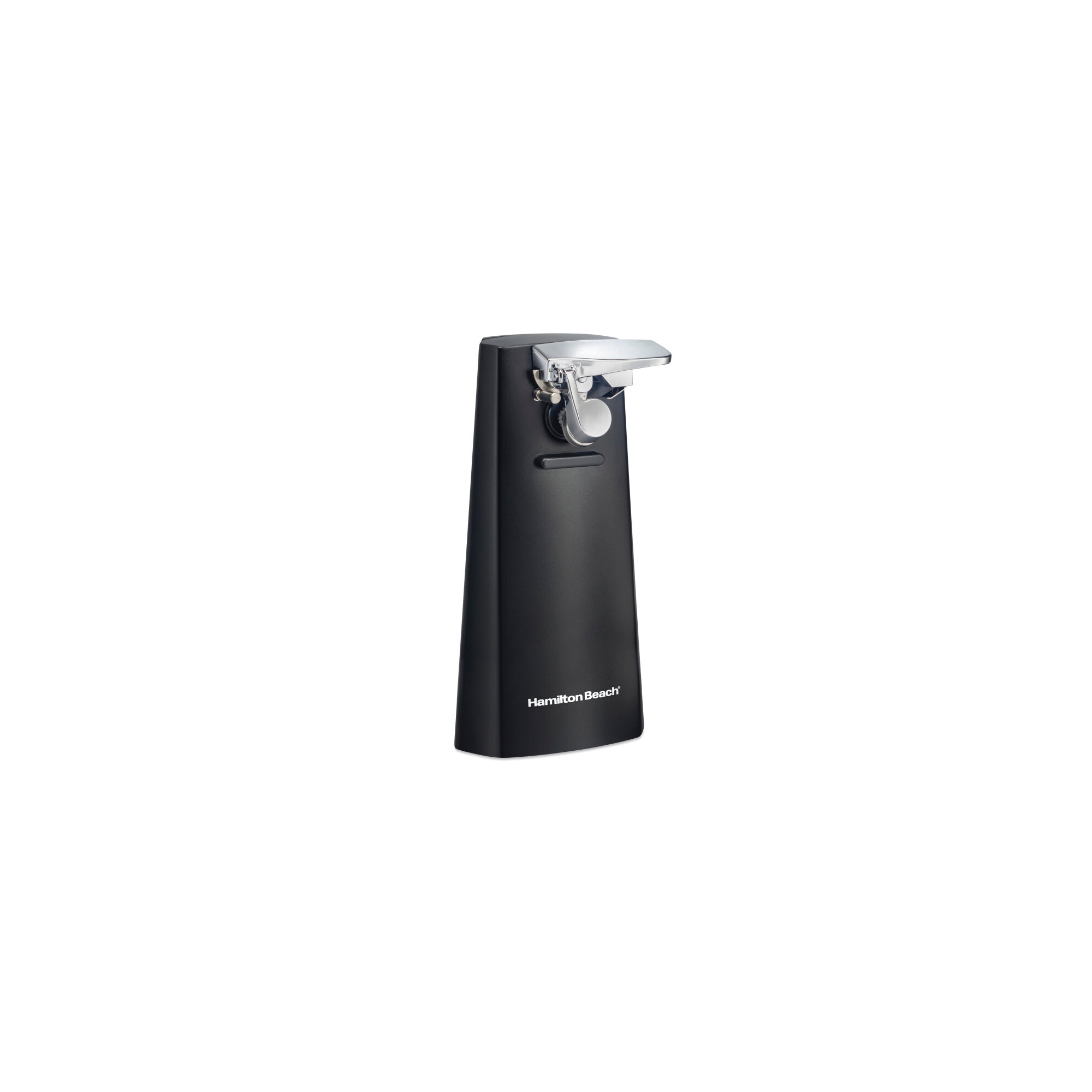 Hamilton Beach Black Can Opener 76702: Electric Freestanding Kitchen Tool, 1 Year Warranty, Spot Clean, 9" Height