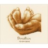 Vervaco Counted Cross Stitch Kit 7.75"X6.5"-Little Feet Record On Aida - 2 of 2
