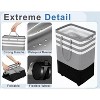 TIRAMISUBEST 80L Large Laundry Basket,Laundry Hamper with 4 Wheels,Collapsible Waterproof Clothes Basket,Freestanding Hamper with Handles(Gray) - 2 of 4