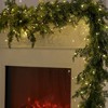MOEPISY 6ft Christmas Garland with Lights, Real Touch Winter Pine Garland - 4 of 4