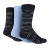 TORE Totally Recycled Men's Stripe Crew Socks 3pk - Navy 7-12 - 2 of 3