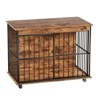Dog Crate Furniture , Large Dog Cage Furniture with Tray for Medium Large Dogs, Wooden Dog Kennel Furniture - 4 of 4