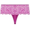 Women's Plus Size Caitlin Lace Cheeky Panty - fuchsia | CITY CHIC - 3 of 3