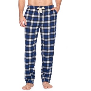 Ashford & Brooks Mens Super Soft Flannel Plaid Pajama Sleep Pants - 1 of 4
