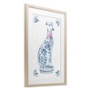 Stupell Industries Chinoiserie Dog Statue Framed Print Under Glass Art, Brown, 14" x 20" - 2 of 4