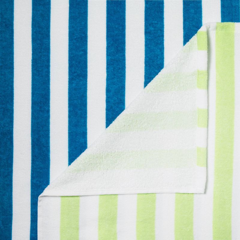 2pk Striped Beach Towels Blue/Green - Sun Squad&#8482;, 5 of 10
