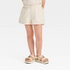 Toddler Girls' Floral Top & Shorts Set - Cat & Jack™ Beige - 4 of 4