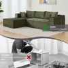 Whisen 2-Piece L-Shaped Sectional Compression Sofa with Soft Corduroy Fabric, No Assembly Required - 4 of 4