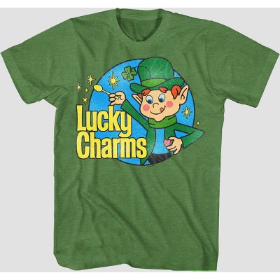 Men's Lucky Charms Short Sleeve Crewneck T-Shirt - Heathered Green XL