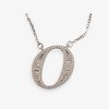 Anna-Kaci Silver Tone Initial Letter Pendant Necklace with Crystal Rhinestone Accents - 2 of 4