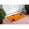 HomeRoots 17" X 29" Orange Black and Yellow Coir Leaves Outdoor Fall Door Mat - 2 of 3