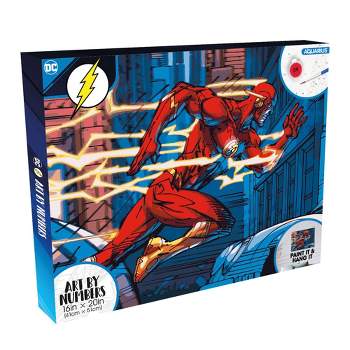 Aquarius Puzzles DC Comics The Flash Art By Numbers Painting Kit