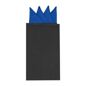INSPIRE CHIC Men's Solid Triangles Pre-Folded Pocket Squares on Card - 1 of 4