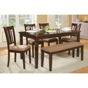 NicBex Dining Table Set for 4 Transitional Style Dining Furniture Table and Upholstered Chairs for Kitchen - 1 of 4