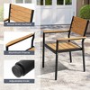 Pellebant Outdoor Dining Chairs Modern Aluminum Stackable Chairs for Patio - 4 of 4