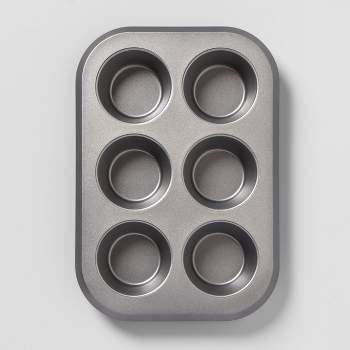 6 Cup Jumbo Muffin Tin Warp Resistant Textured Steel - Made By Design™