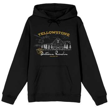 Yellowstone Men's & Big Men's Graphic Hoodie Sweatshirt, Sizes S-3XL 