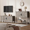 Whizmax Farmhouse Console Table with 2-Door Cabinet, Coffee Bar, Entryway Table with Storage Shelf, Buffet Sideboard for Kitchen,Hallway,Living Room, - 3 of 4
