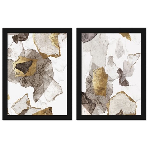 set Of 2) 16x20 White Patches Embellished Framed Wall Art Canvas -  Threshold™ Designed With Studio Mcgee : Target