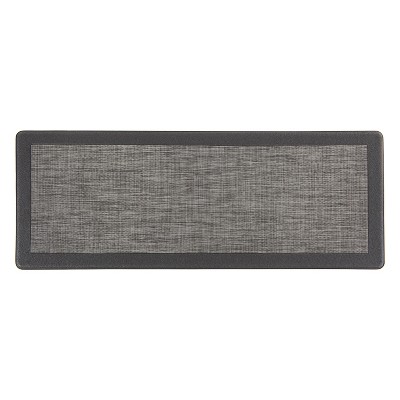 World Rug Gallery Textline Bordered Anti-Fatigue Standing Mat