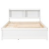NicBex Full Size Wooden Platform Bed, Modern Bed Frame with Trundle and Storage Headboard for Bedroom - 4 of 4