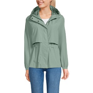 Lands' End Women's Squall Packable Rain Jacket - 1 of 4