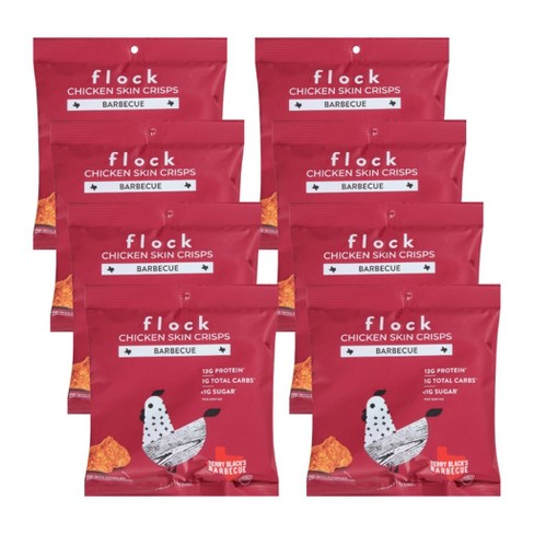 Flock Barbecue Chicken Skin Crisps - Case Of 8/2.5 Oz : Target