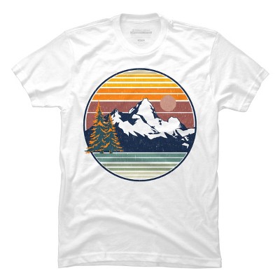 Men's Design By Humans Mountain View By pilipsjanuarius T-Shirt