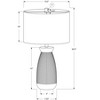 Monarch Specialties Lighting 27inchH Table Lamp Cream Ceramic Beige Shade Contemporary - 3 of 4